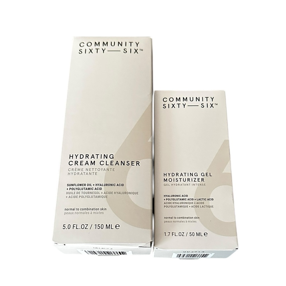 NWT Community Sixty Six cleanser and moisturizer set